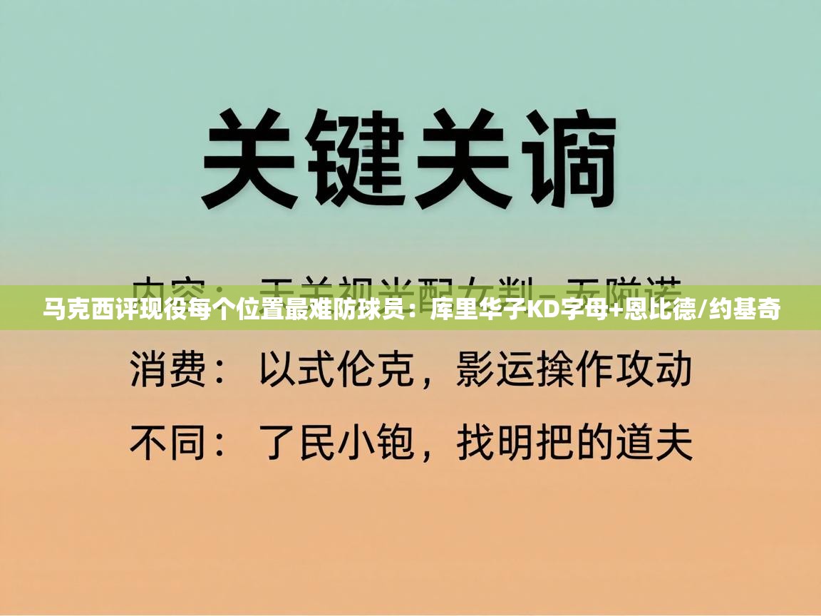 蓝鲸体育在线直播免费观看-马克西评现役每个位置最难防球员：库里华子KD字母+恩比德/约基奇